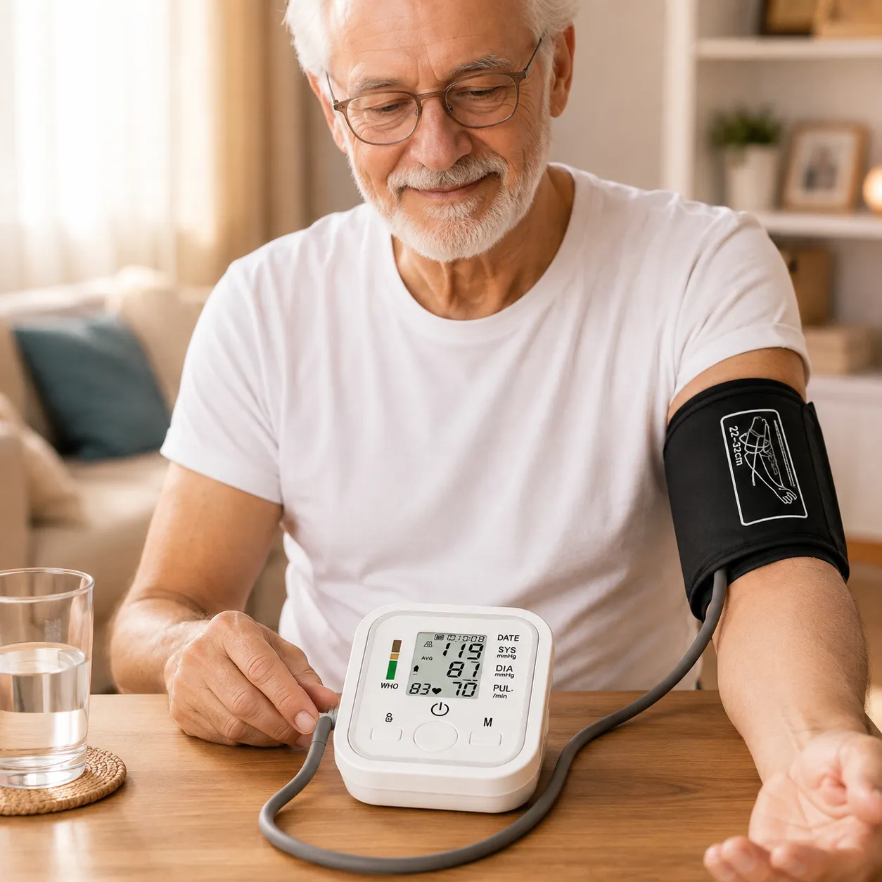 Aparelho Medidor de Pressão Arterial Digital de Braço com Voz e Detector de Arritmia